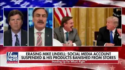 Mike Lindell business has been attacked by "dem" leftists of the great reset