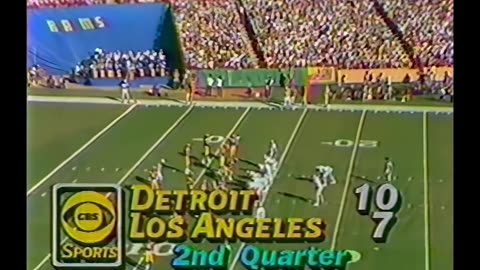 1981 Detroit Lions at Los Angeles Rams