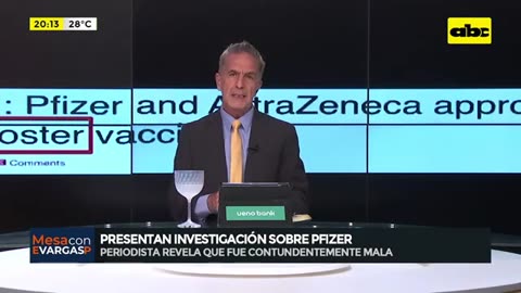 Periodista paraguayo pide responsabilidad de gobernantes por confesión de Pfizer