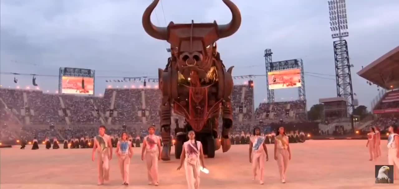 il rito satanico pagano al culto di Baal Hammon/Amon etc fatto alla cerimonia di apertura dei Giochi del Commonwealth 2022 che si sono svolti a Birmingham,in gran bretagna,dal 28 luglio all'8 agosto 2022.