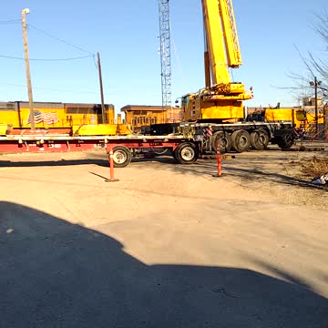 Tower erection at the fort worth Texas trainyard