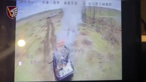 Russian Tank Smashed by ATGM