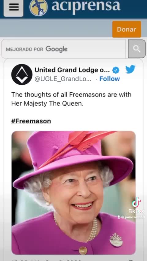 Elizabeth II masón y abortera