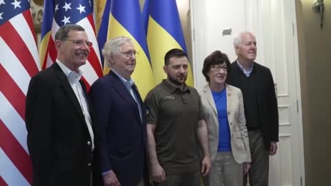 McConnell & GOP Senators Visit Kyiv