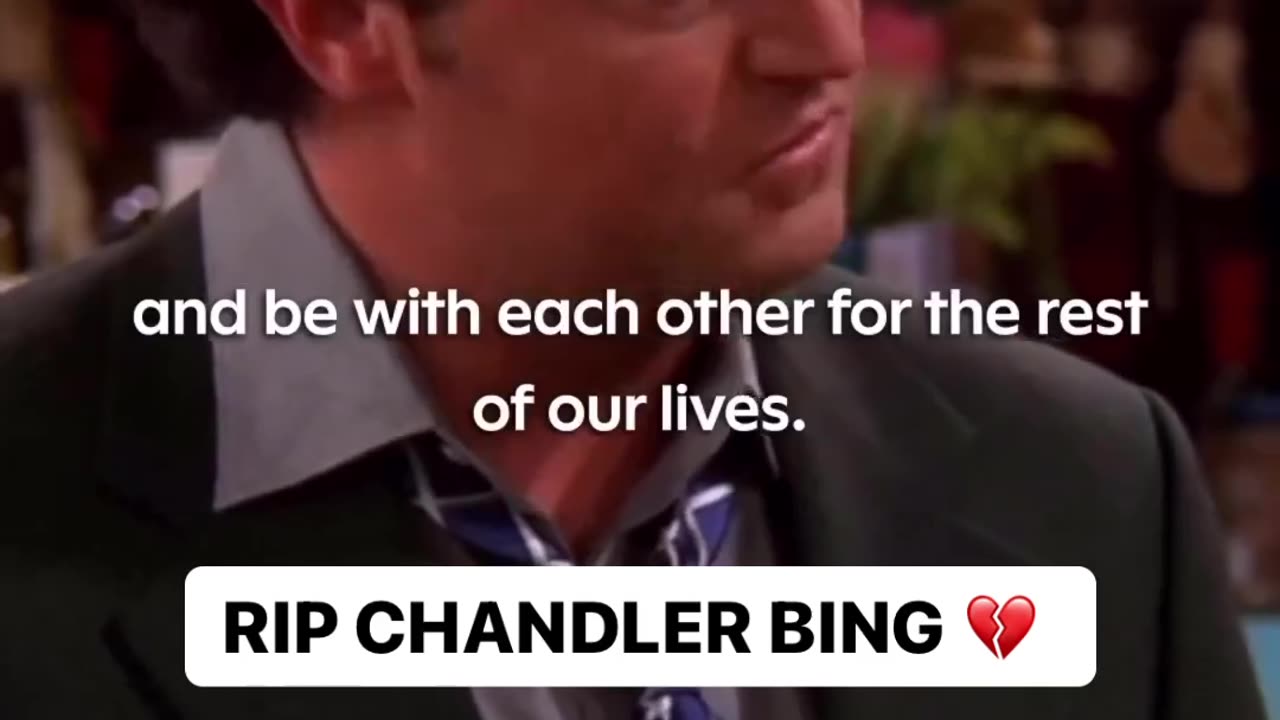 RIP 💔💔💔💔Chandler Bing's no more