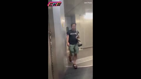 american tourists throws tantrum after being late to plane