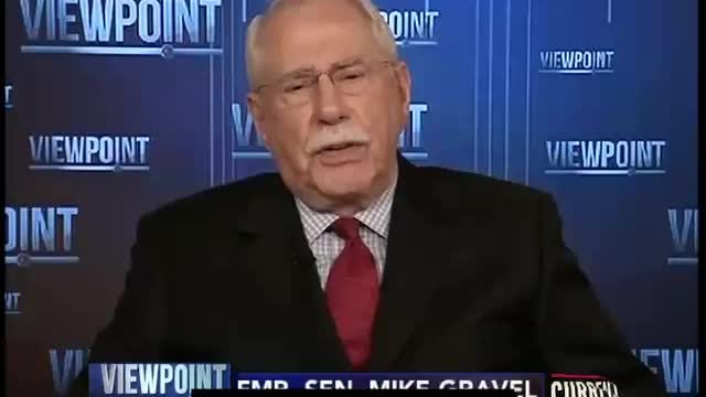 NLO zataškavanje Fmr. Senator Mike Gravel govori