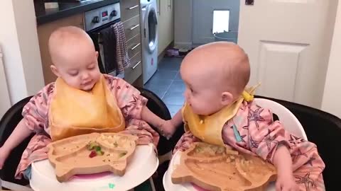 Twins baby playing..#baby #play