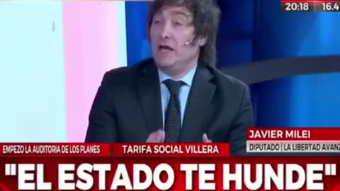 "El IVA y todos los impuestos son violentos". Javier Milei