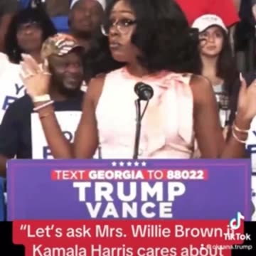 “Let’s ask Mrs. Willie Brown if Kamala Harris cares about Black Families!”
