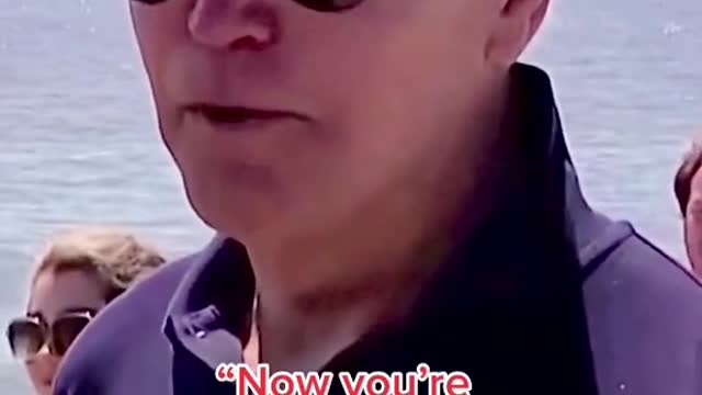 The president of the United States is interviewed