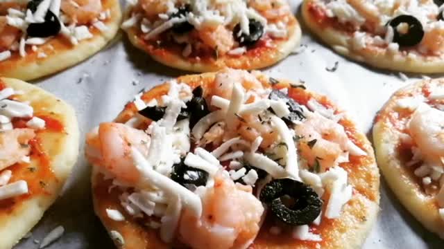 Pizza au Crevettes