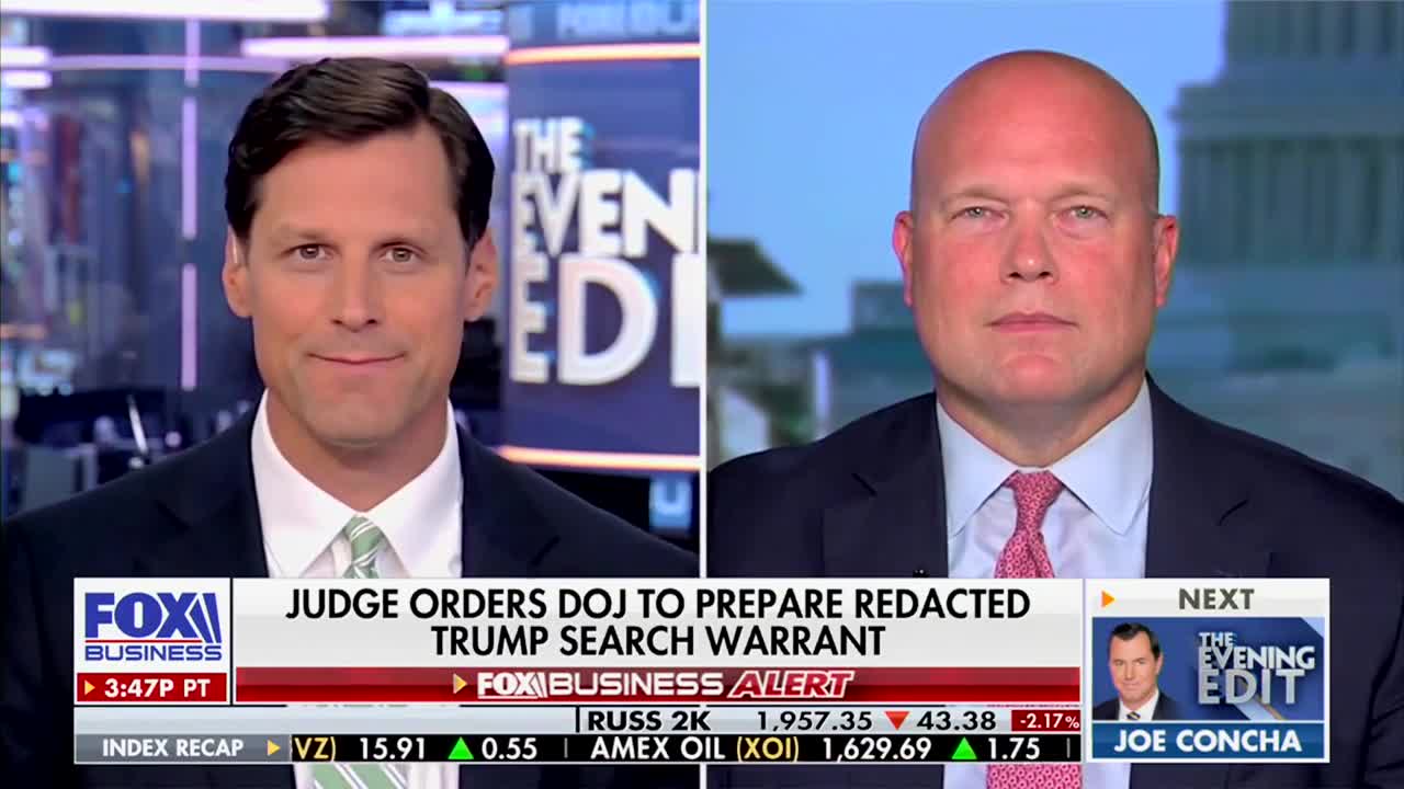 Matt Whitaker on The Evening Edit August 19, 2022