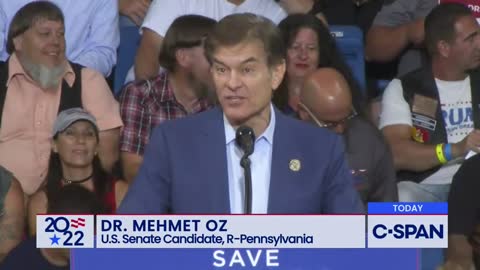 Full Speech: Dr. Oz at Trump Rally in Wilkes-Barre, PA