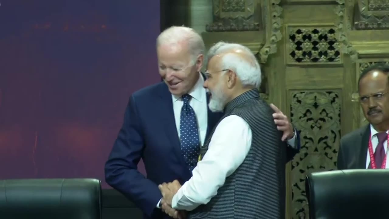 American President jeo badan meet with modi speech