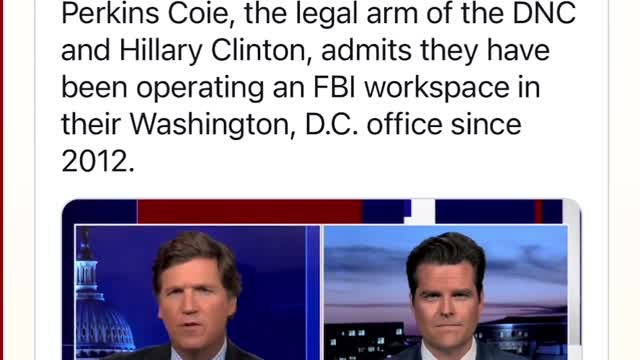 "White-Shoe" Democrat law firm admits they have been operating an FBI Workspace since 2012.