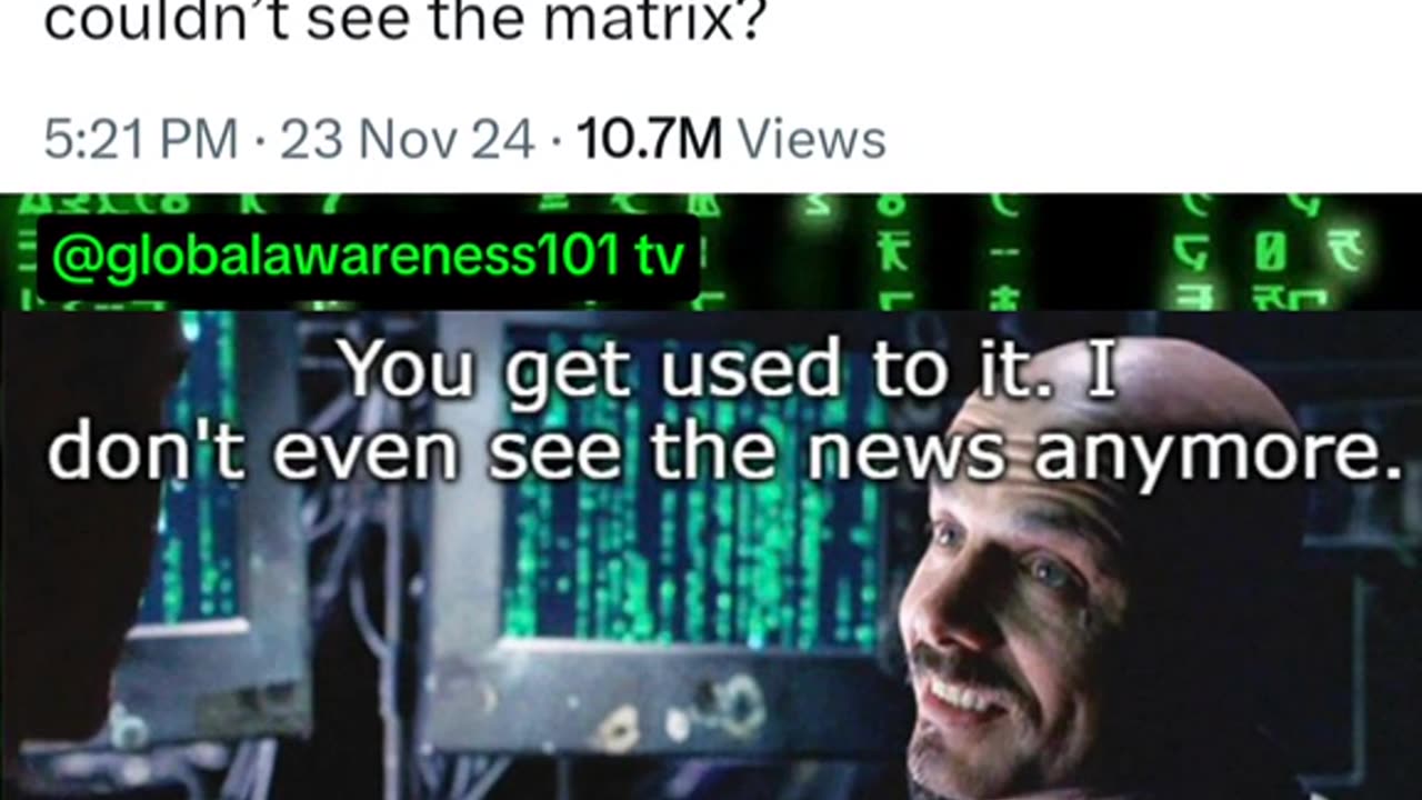 When did you realize others couldn't see the matrix.