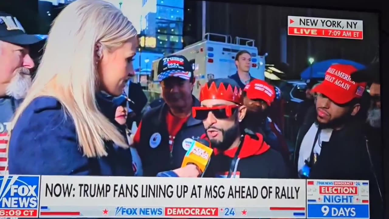 Reporter asks Trump supporters: "What's it like wearing a MAGA hat in NYC?"