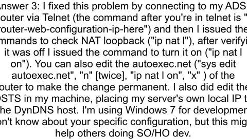 How to avoid connection loopbacks with DynDNS when I debug locally