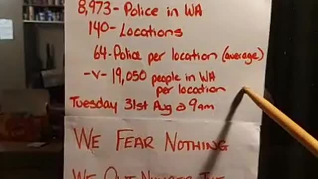 Western Australia we fear nothing these are the numbers 29052021