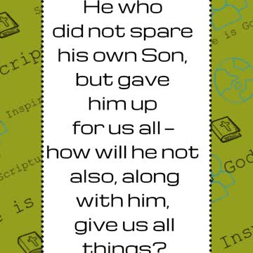 #shorts #verseoftheday #ytshorts #bible #bibleverse Romans 8:32