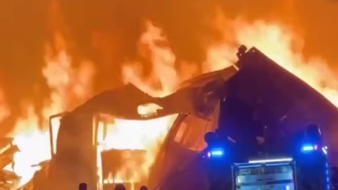 🚀🇷🇺 Fire Incident in Vinnitsa | Reports of Warehouse or Carpentry Shop | RCF