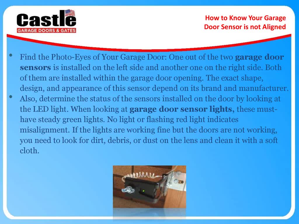 How to Know Your Garage Door Sensor is not Aligned