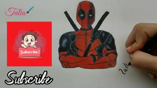 Prismacolor Art Drawing Deadpool