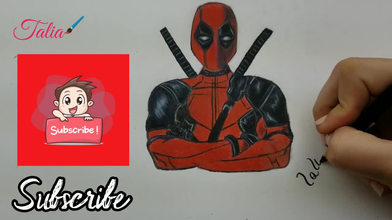 Prismacolor Art Drawing Deadpool