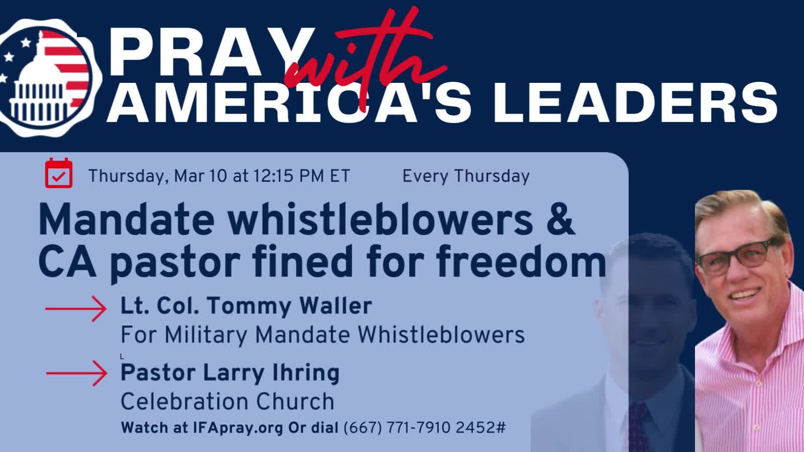 Mandate Whistleblowers and Pastor Fined for Freedom