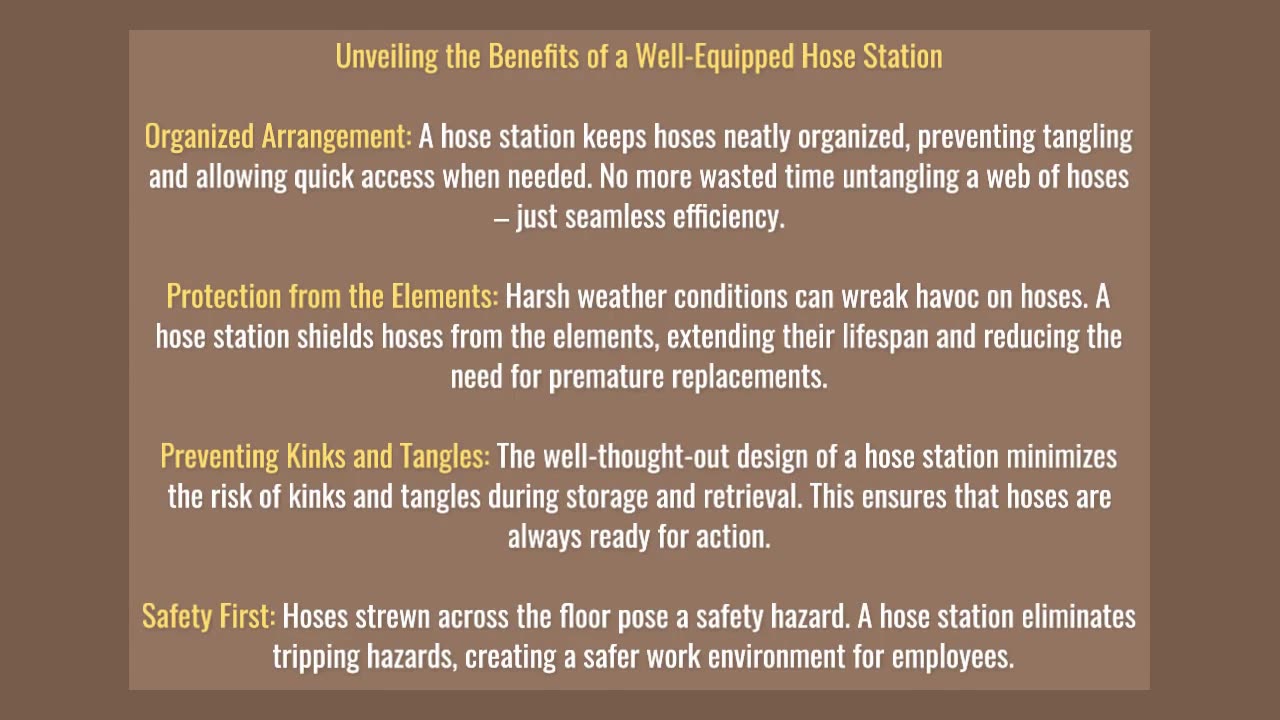 The Ultimate Guide to Hose Stations