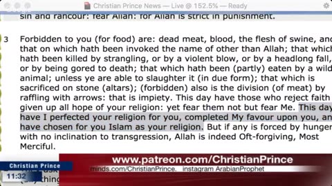 Christian prince I think you are leaving Islam very soon