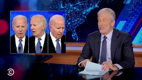 Jon Stewart Re-caps, (Knee-caps), Biden's Debate Performance