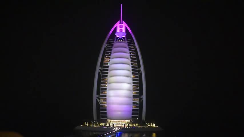 Burj Al Arab Jumeirah - Lightshow