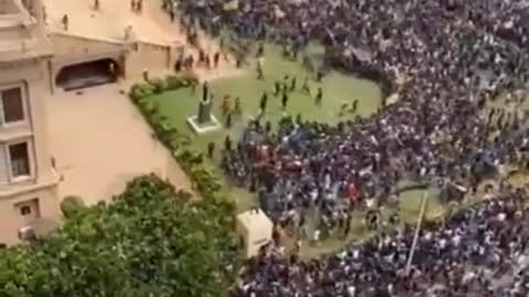 Sri Lanka, Citizens captured the presidency palace.