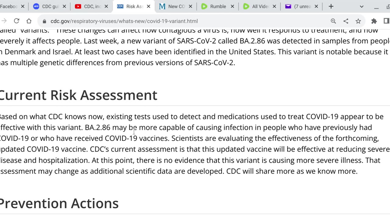 Facts FROM CDC - I'm Still Un-Vaxed & ALIVE!