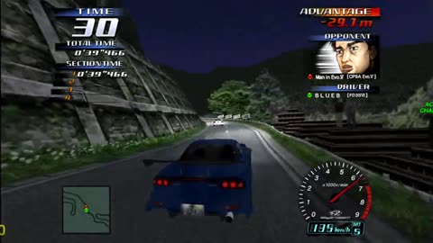 Initial D Arcade Stage 3 - Mazda RX7 Spirit R Legend Of The Street Walkthrough Pt 33(Flycast HD)