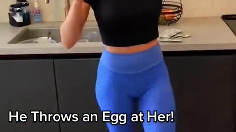 Egg Crack Prank on Girlfriend PART 3