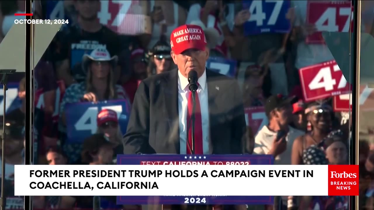 FULL RALLY: Former President Trump Holds Campaign Event In Coachella, California