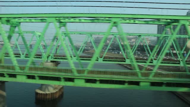 The subway crossing the Han River in Seoul.