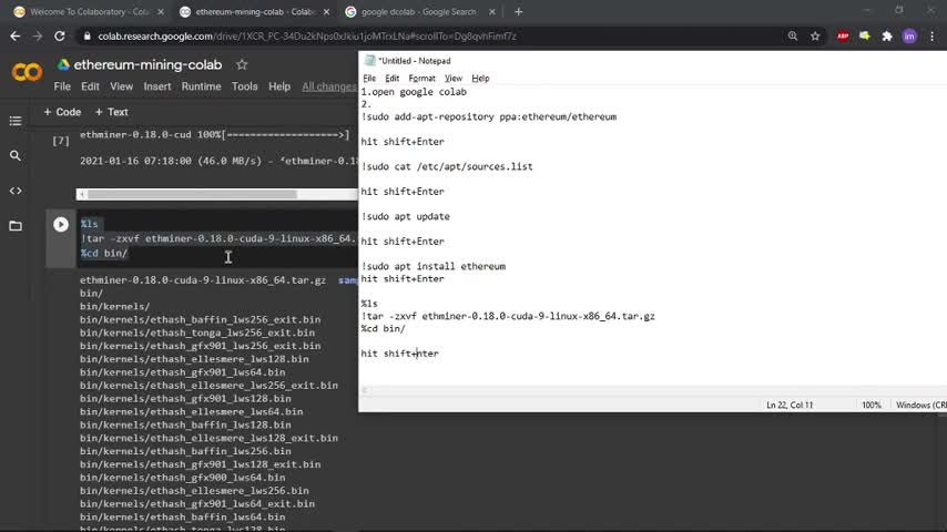 Make Money Mining Ethereum on Google Colab