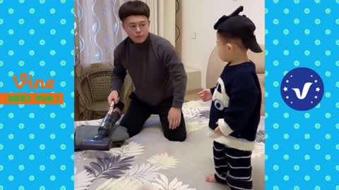 Supper Funny Baby Playing With Water - Baby Outdoor Video