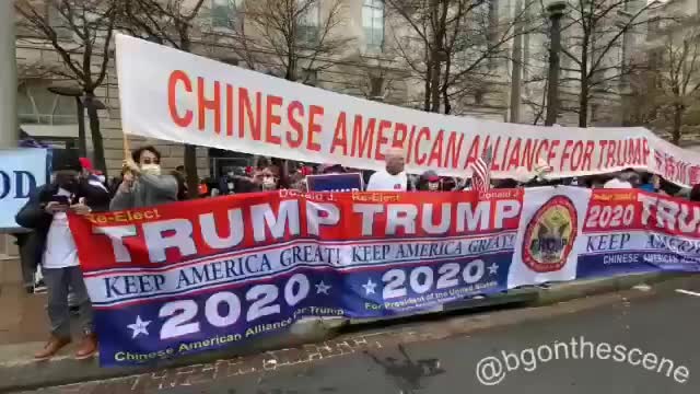 Chinese American Support Trump！Stop The Steal in Washington DC 12/12/2020