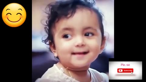 cute baby smilling