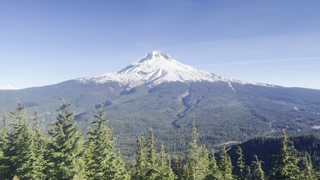 Looking Across at Mount Hood from the Summit of Tom, Dick & Harry Mountain! – Oregon – 4K