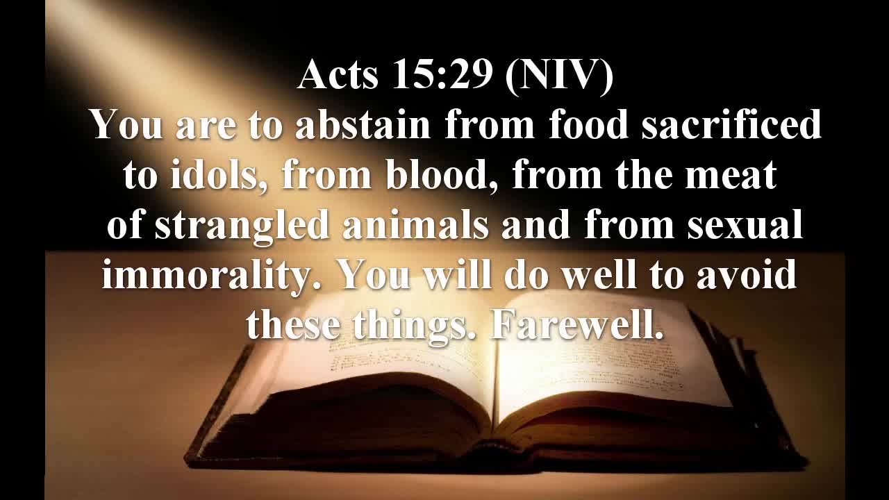 Top Question About The Bible: Can Christians Eat Halal, Acts 15:29