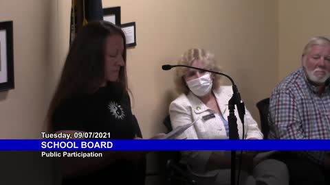 Mother stands up to the Merrimack, NH School Board Meeting! Sept. 2021 - Part 1