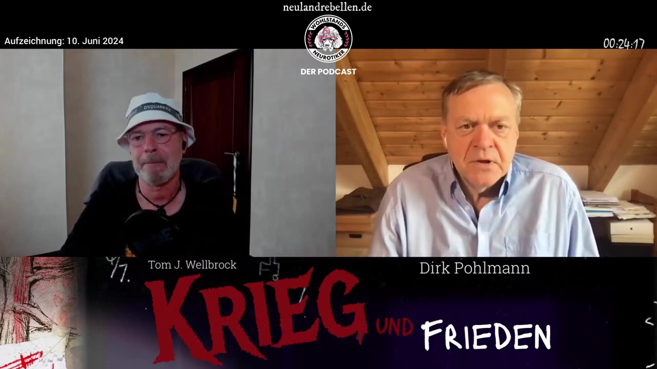 June 13, 2024..🥇🎇🇩🇪 🇦🇹 🇨🇭 🇪🇺👉Interview mit Dirk Pohlmann： Krieg， Frieden und Medien – Tom J． Wellbrock