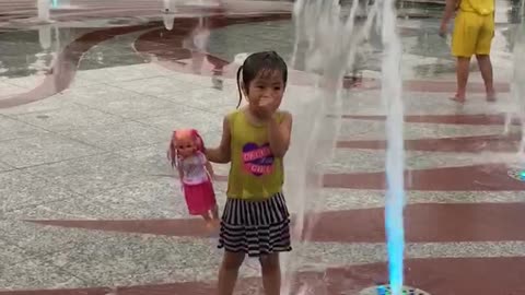 Dreaming of being taken to a water park by her mother