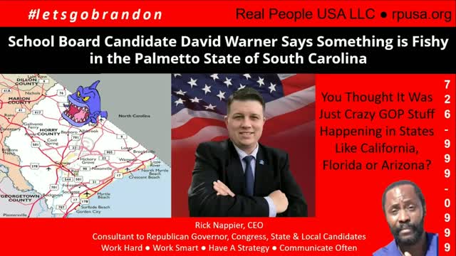 School Board Candidate David Warner Says Something is Fishy in South Carolina